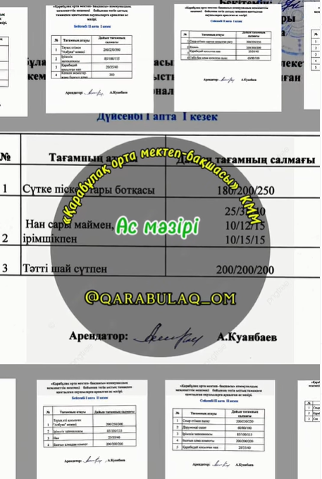 Ас мәзірі